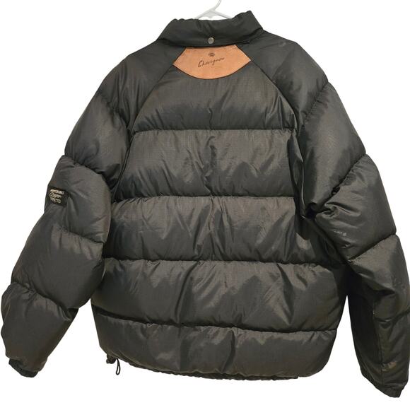 Vintage 1990's XL Charles Chevignon "Mark VI Engines" Black Down Puffer Jacket - Picture 2 of 11